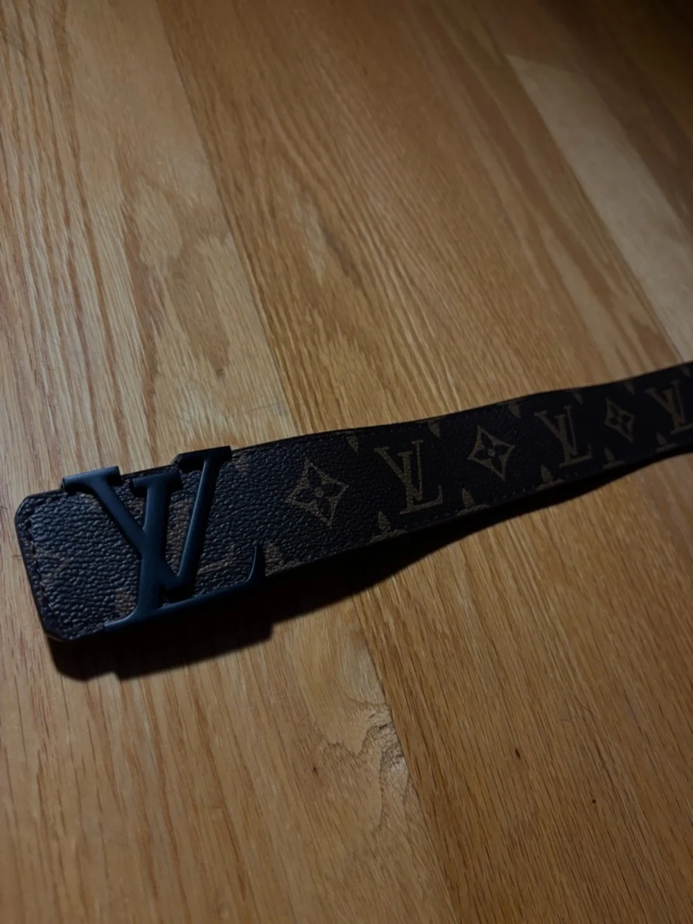 Louis Vuitton Monogram Belt with Matte Black LV Buckle - Picture 2 of 4